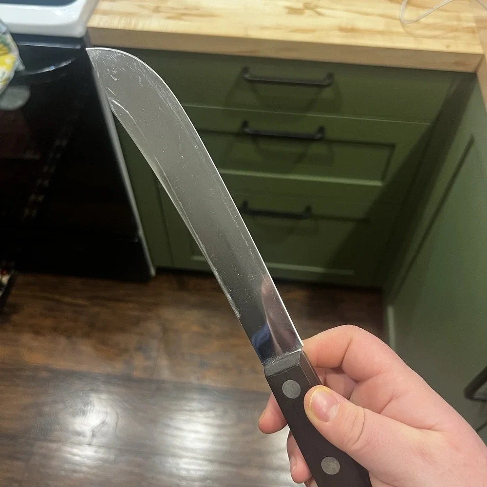 Vintage Cutco No. 32 Butcher‎ Knife Wood Handle 8
